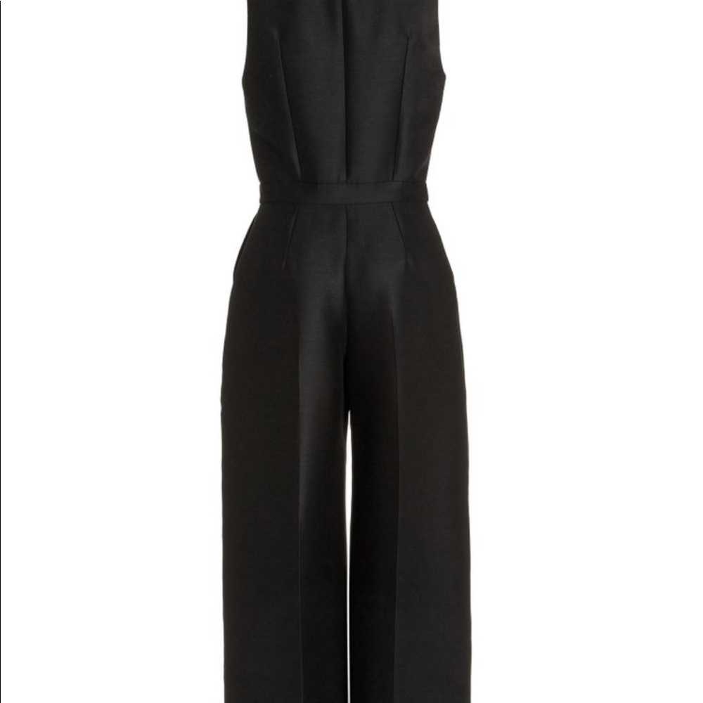 NWT BRANDON MAXWELL Wool-Silk Wide-Leg Jumpsuit Sold out !